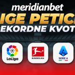 Rekordno visoke kvote u Meridianu i ovog vikenda: Juventus 3.15, Chelsea 2.20