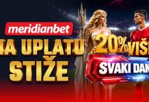 MERIDIAN TI DODAJE 20% NA UPLATU: Imaš prednost svaki dan!