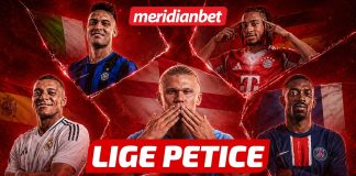 Lige petice u Meridianu: Sastavi tiket uz najveće kvote